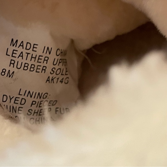 MICHAEL KORS "AK14G" SUEDE/SHEEP FUR LINED BOOT SIZE 8 GRAY - Picture 9 of 9